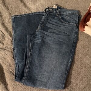 Ariat Men's Relaxed Fit Distressed Blue Jeans